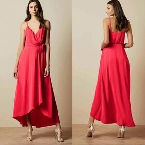 Ted Baker Dipped Hem Wrap Maxi Dress